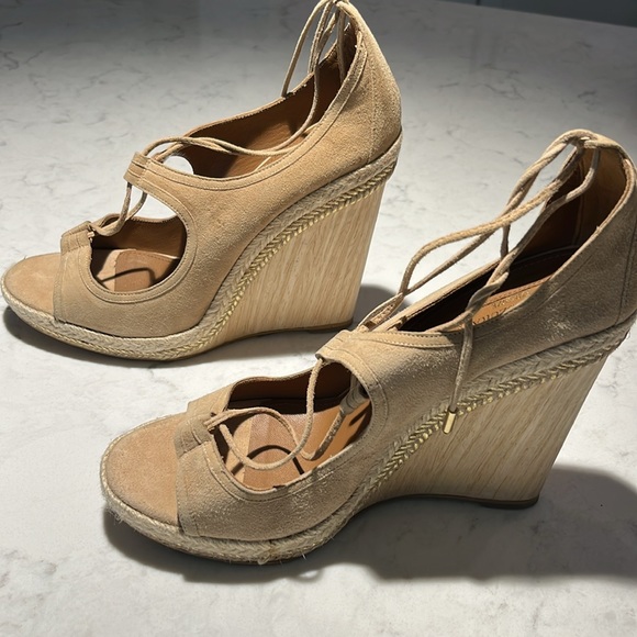 Aquazzura Christy Lace Up Wedges - Picture 3 of 6